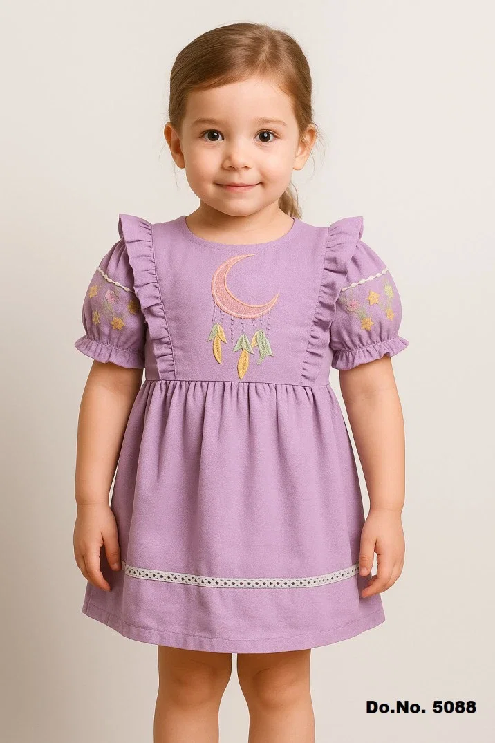 T 3144 5053 And 5088 Girls Fancy Froks Kids Wear Collection