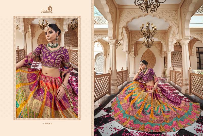 Royal Vrindavan Vol 59 Banarasi Silk Zarkan Designer Bridal Lehenga Choli