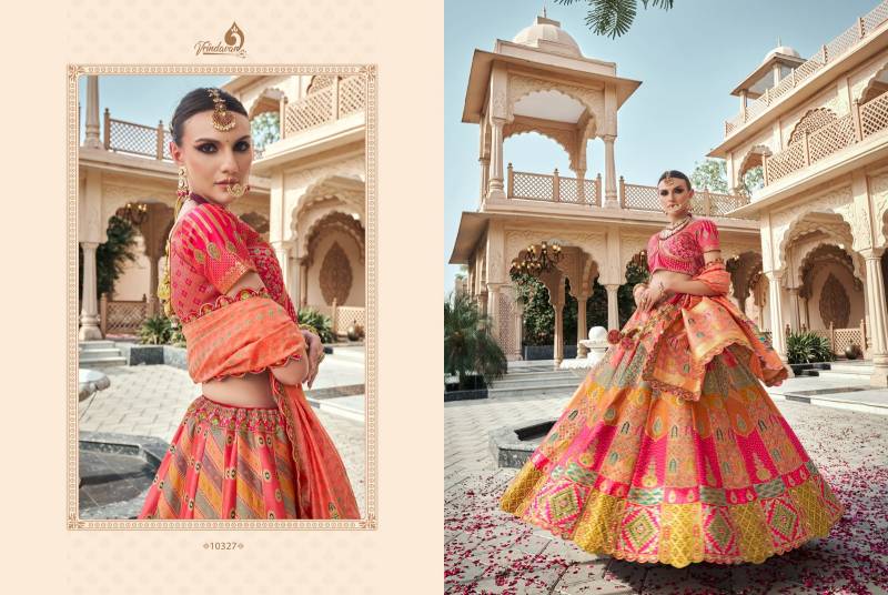 Royal Vrindavan Vol 59 Banarasi Silk Zarkan Designer Bridal Lehenga Choli