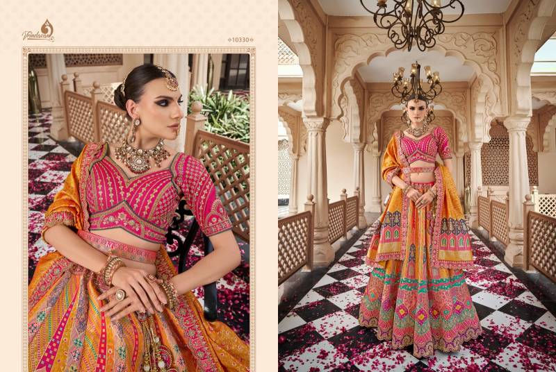Royal Vrindavan Vol 59 Banarasi Silk Zarkan Designer Bridal Lehenga Choli