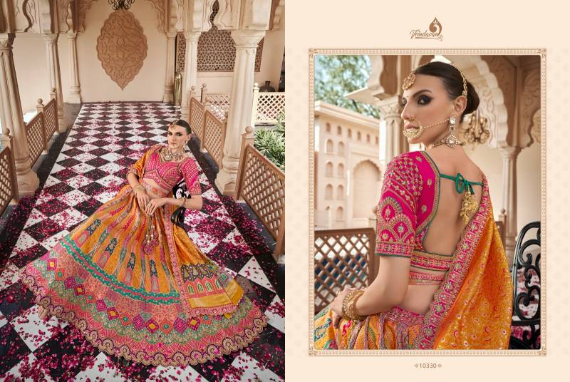 Royal Vrindavan Vol 59 Banarasi Silk Zarkan Designer Bridal Lehenga Choli