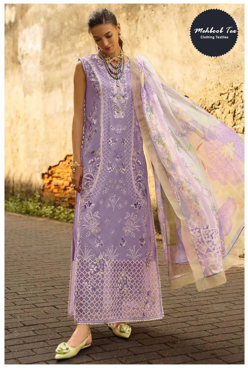 Mehboob Tex 1721 Cotton Dupatta Pure Cotton Embroidery Salwar Kameez