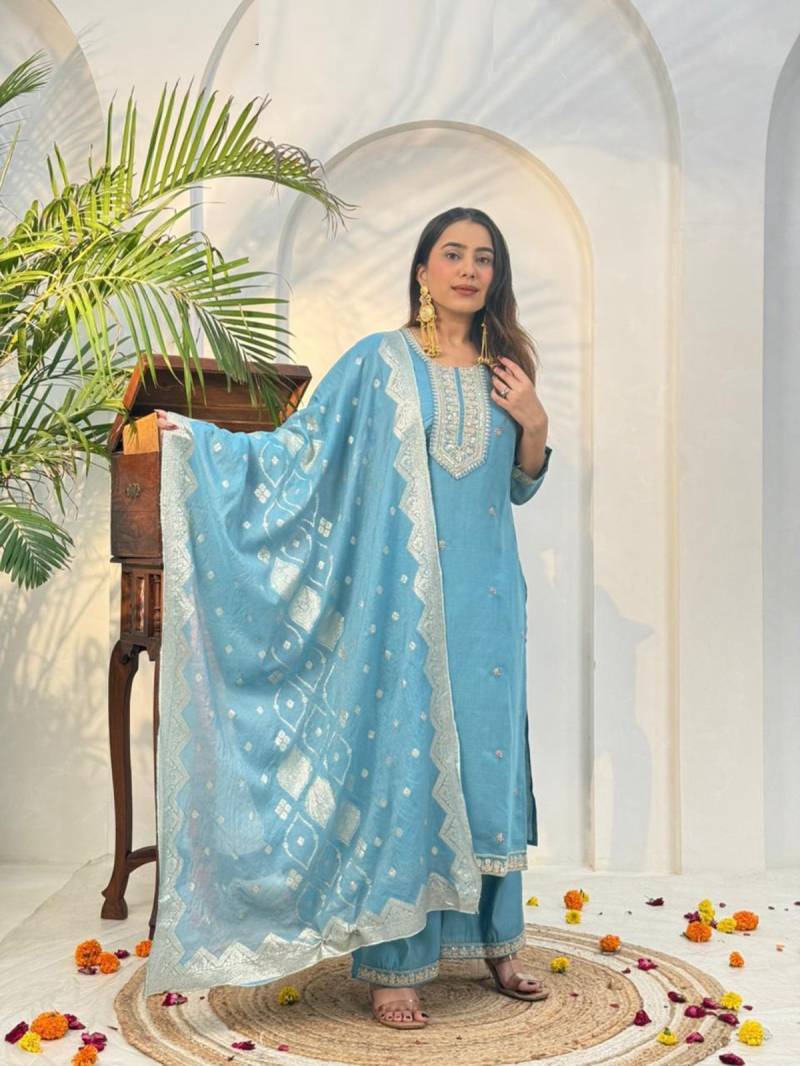 Naisha K 380 Vol 2 Vetican Casual Wear Kurti Plazzo And Dupatta