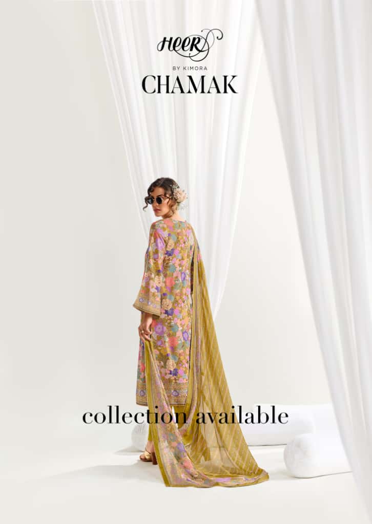 Kimora Heer Chamak Muslin Digital Print Kinari Gotta Work Salwar Kameez