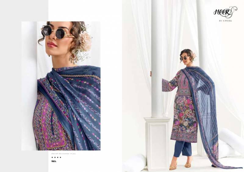 Kimora Heer Chamak Muslin Digital Print Kinari Gotta Work Salwar Kameez