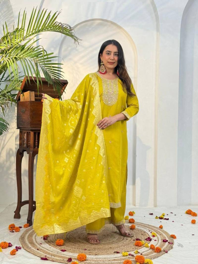 Naisha K 380 Vetican Casual Wear Kurti Plazzo And Dupatta Collection