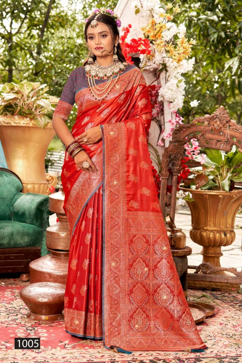 Saroj Bridal Look Satin Saroski Vol 2 Fancy Satin Silk Saree Collection