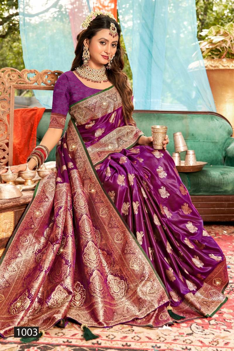 Saroj Bridal Look Satin Saroski Vol 2 Fancy Satin Silk Saree Collection