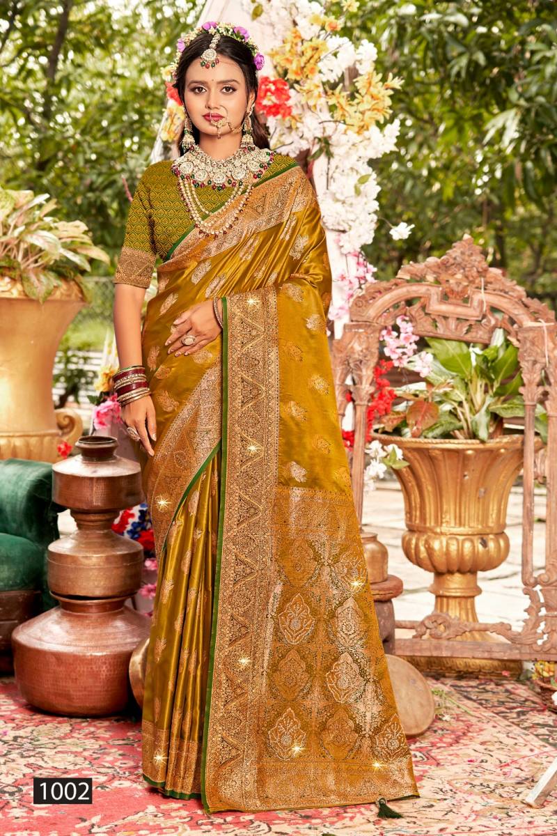 Saroj Bridal Look Satin Saroski Vol 2 Fancy Satin Silk Saree Collection