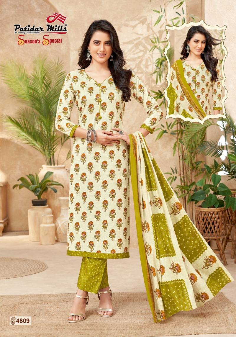 Patidar Season Special Vol 48 Pure Cotton Printed Dress Material
