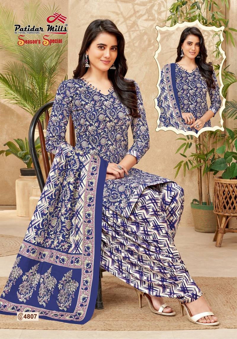 Patidar Season Special Vol 48 Pure Cotton Printed Dress Material