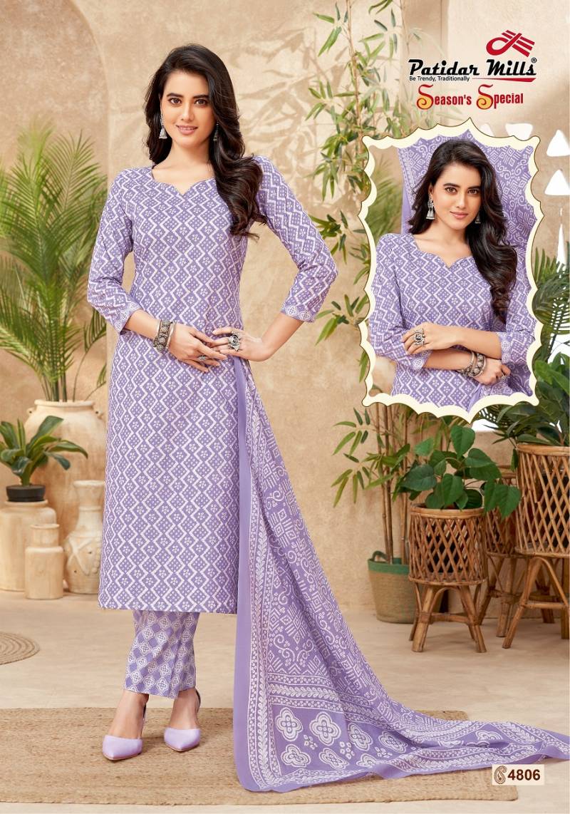 Patidar Season Special Vol 48 Pure Cotton Printed Dress Material