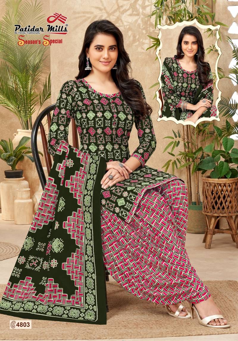 Patidar Season Special Vol 48 Pure Cotton Printed Dress Material