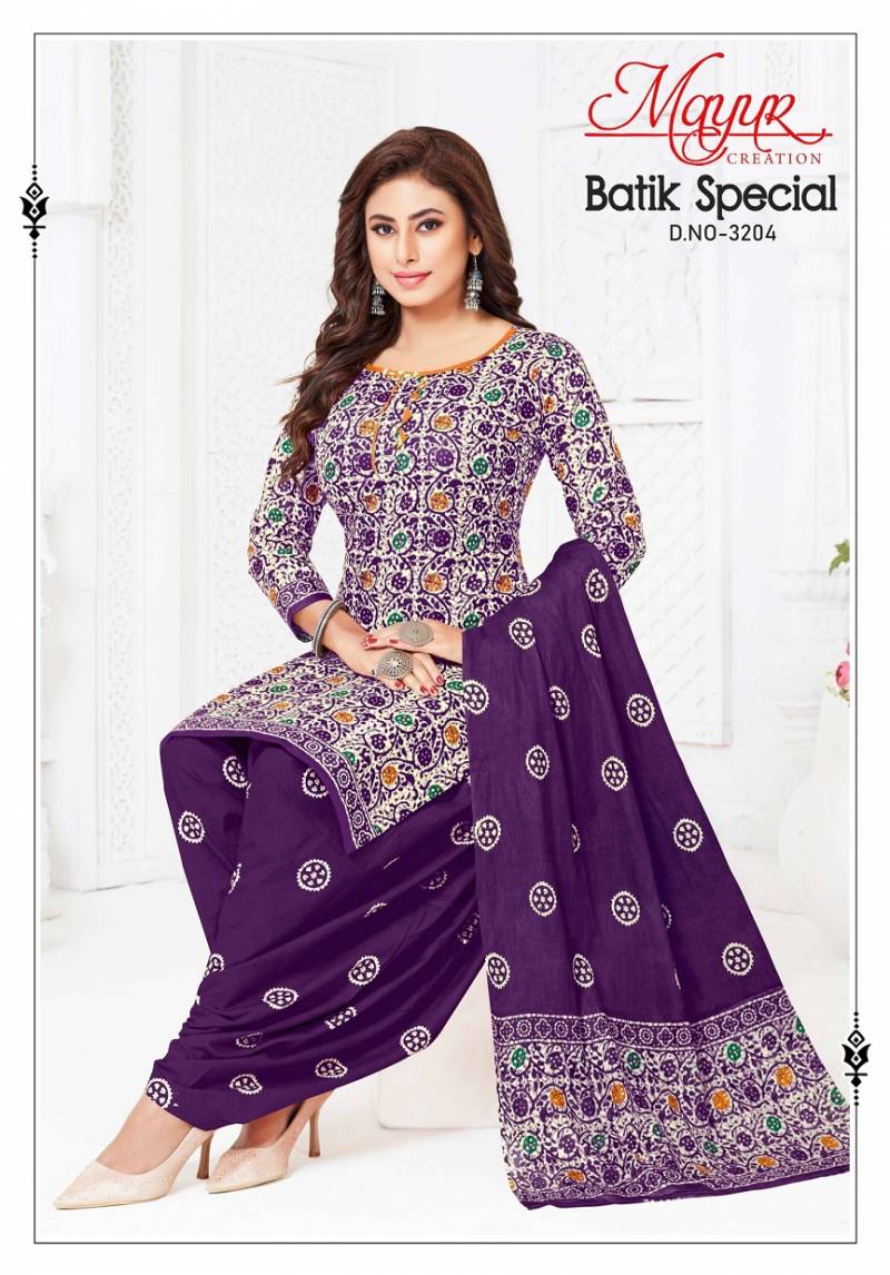 Mayur Batik Special Vol 32 Pure Cotton Printed Dress Material
