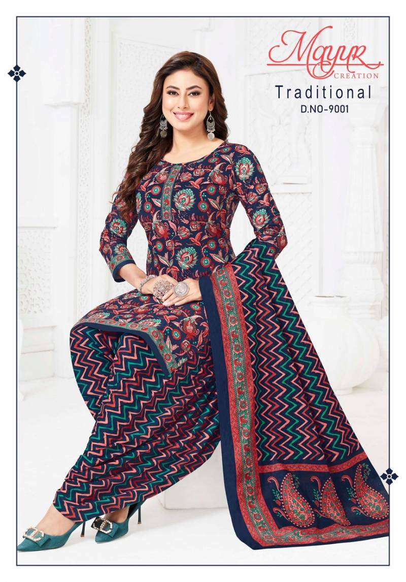 Mayur Traditional Vol 9 Pure Cotton Printed Dress Material Collection