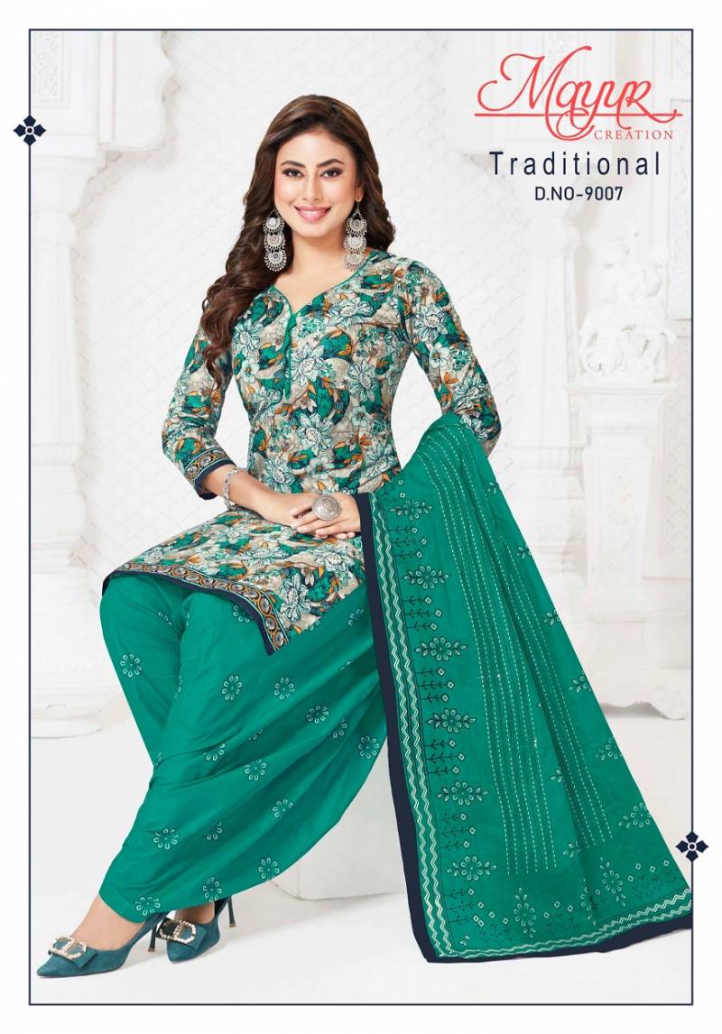 Mayur Traditional Vol 9 Pure Cotton Printed Dress Material Collection