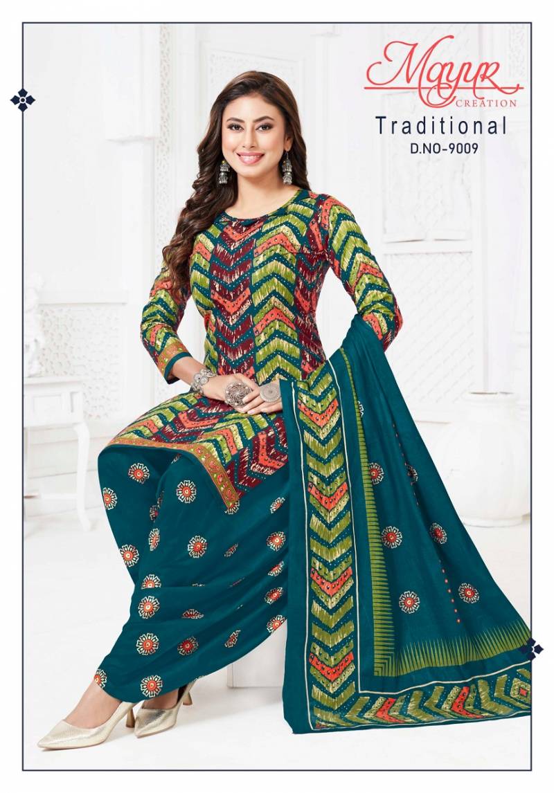 Mayur Traditional Vol 9 Pure Cotton Printed Dress Material Collection
