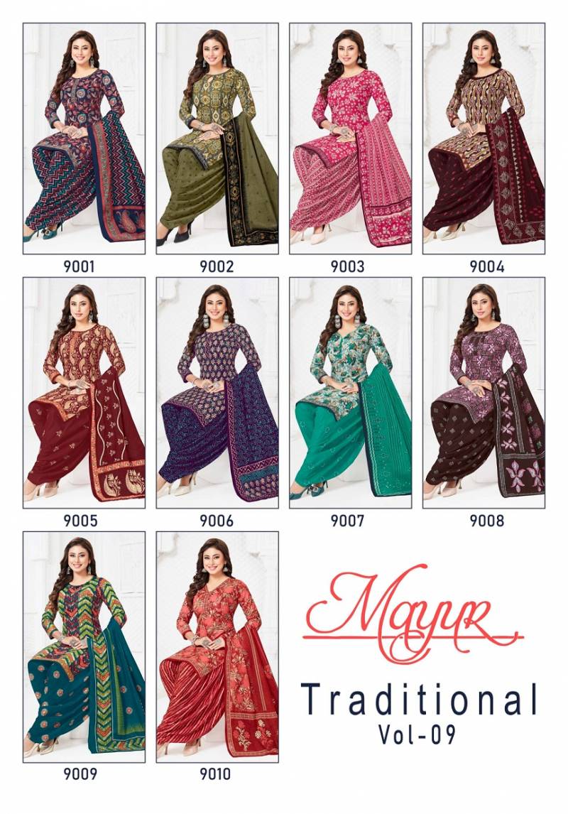 Mayur Traditional Vol 9 Pure Cotton Printed Dress Material Collection