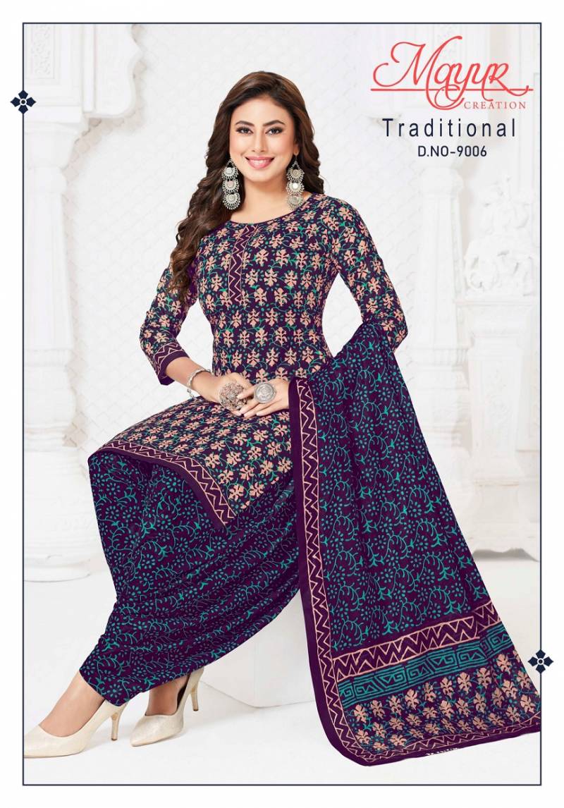 Mayur Traditional Vol 9 Pure Cotton Printed Dress Material Collection