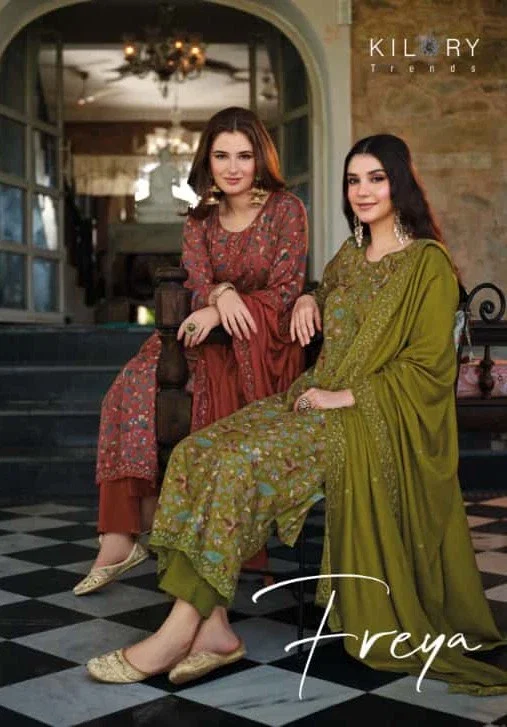 Kilory Freya Viscose Pashmina Digital Print Designer Salwar Kameez