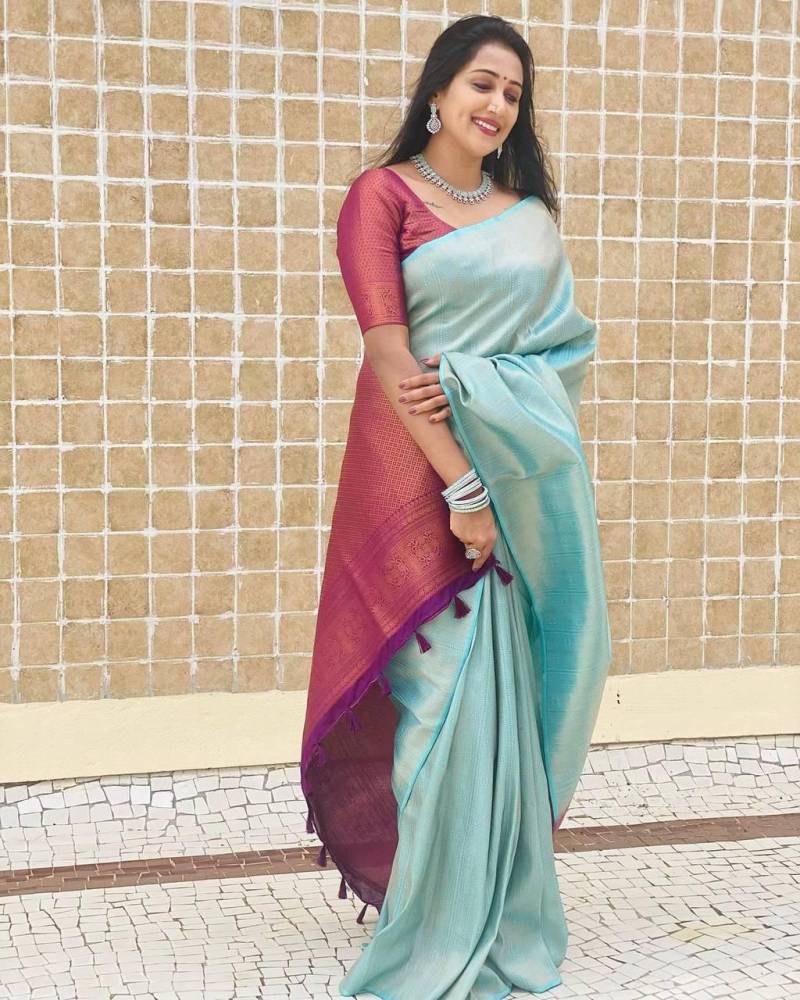 Soft Silk 4084 Lichi Soft Silk Festival Wear Saree Collection
