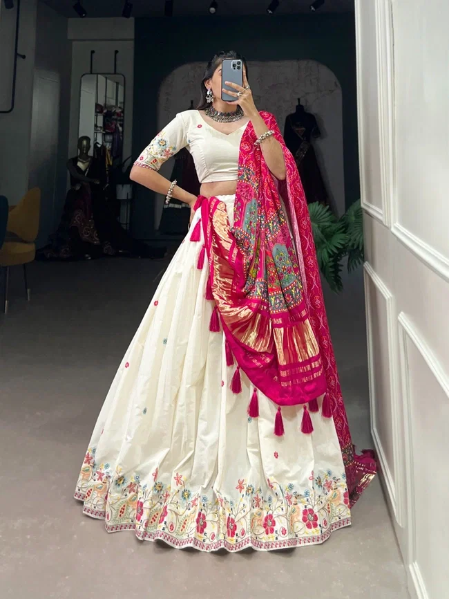 Lekha yf 1601 Khadi Cotton Shimmer Designer Lehenga Choli Collection
