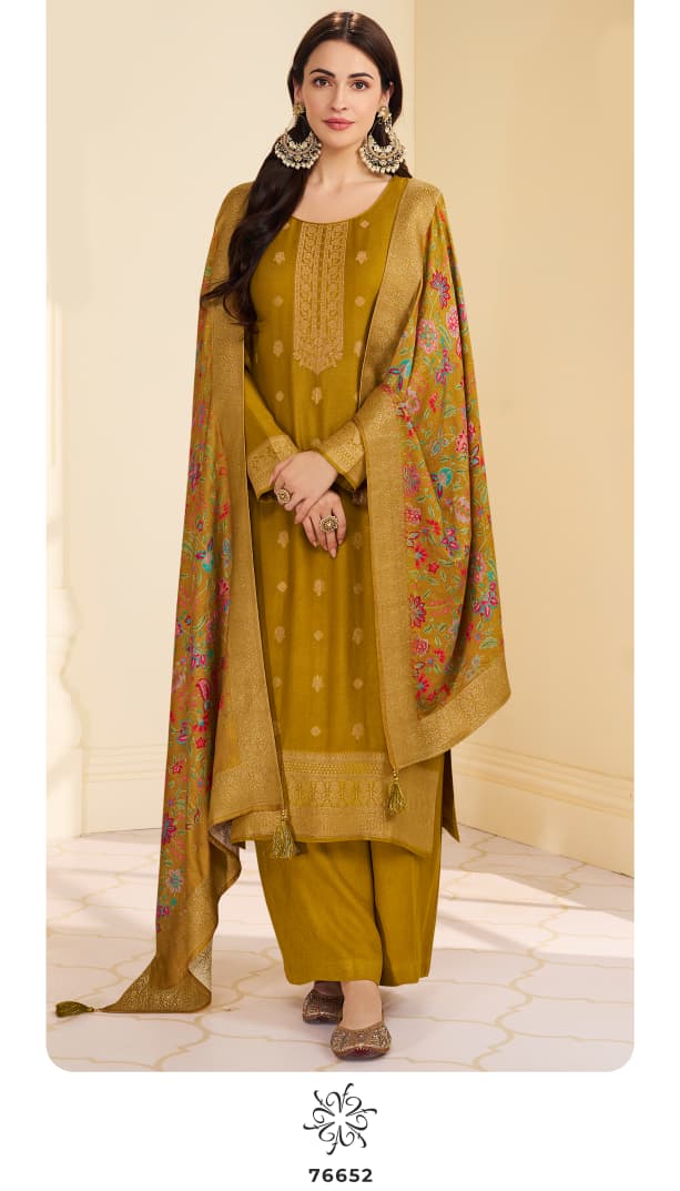 Vinay Kervin Ananta Vol 3 Viscose Pashmina Jacquard Salwar Kameez