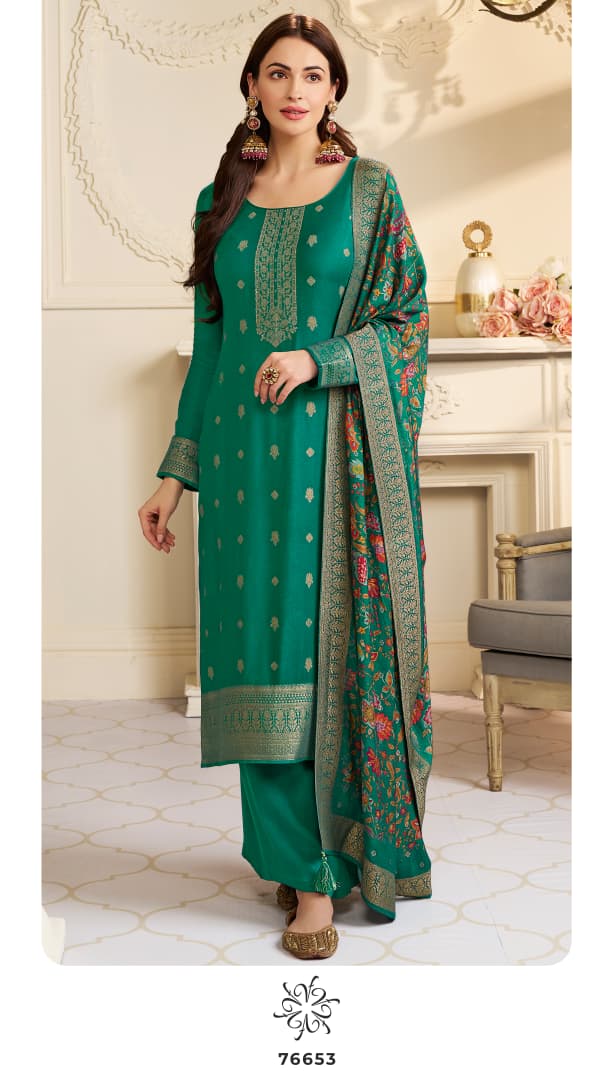 Vinay Kervin Ananta Vol 3 Viscose Pashmina Jacquard Salwar Kameez