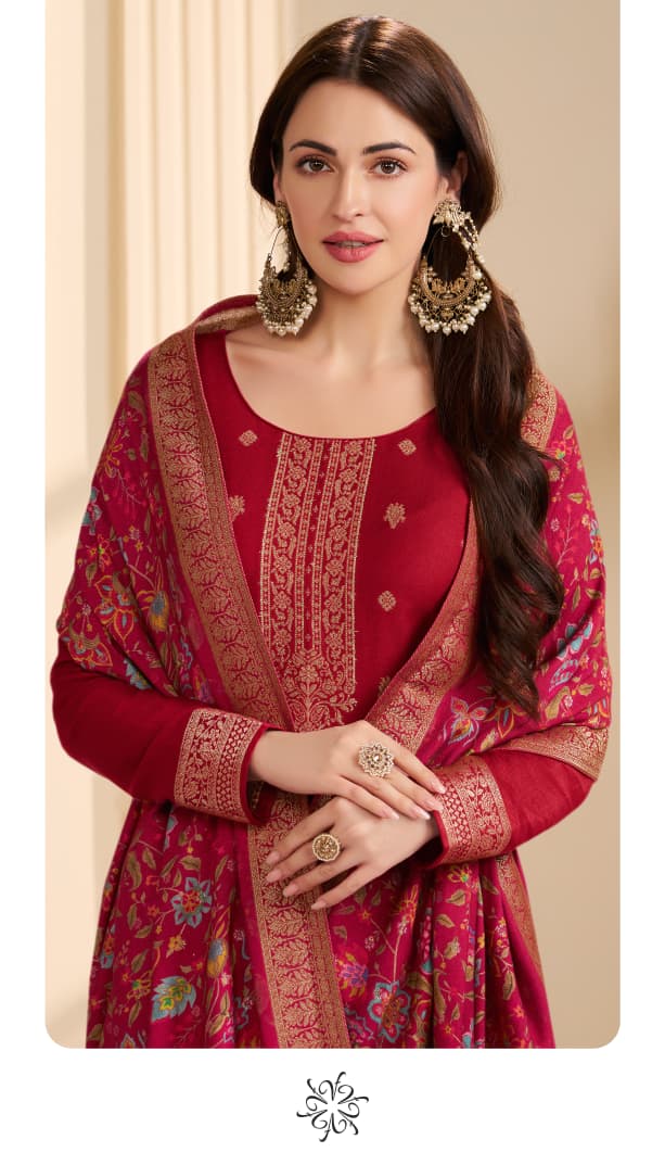 Vinay Kervin Ananta Vol 3 Viscose Pashmina Jacquard Salwar Kameez