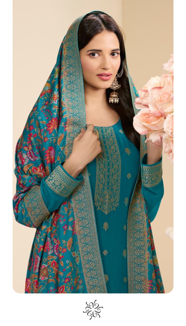 Vinay Kervin Ananta Vol 3 Viscose Pashmina Jacquard Salwar Kameez
