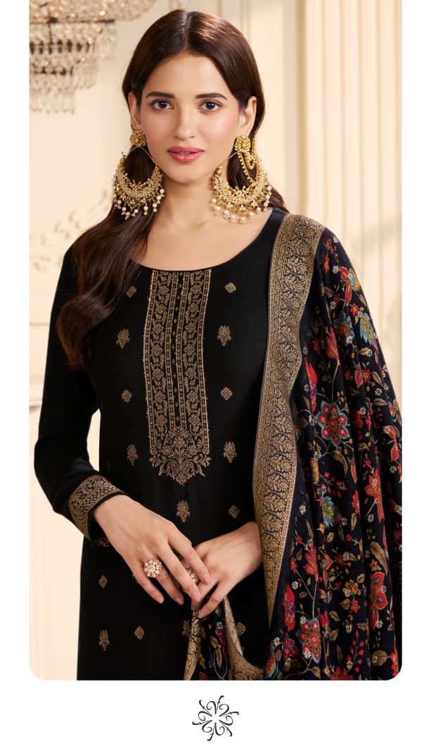 Vinay Kervin Ananta Vol 3 Viscose Pashmina Jacquard Salwar Kameez