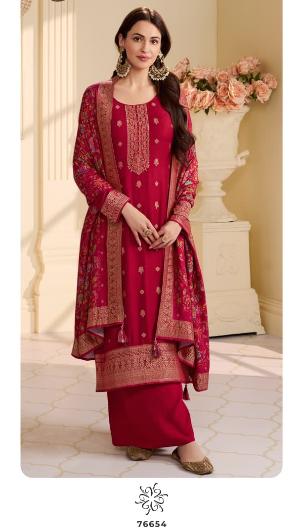 Vinay Kervin Ananta Vol 3 Viscose Pashmina Jacquard Salwar Kameez