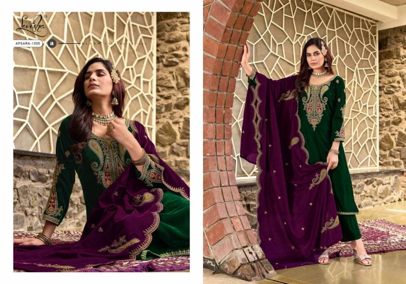 Levisha Apsara Pure Velvet Pakistani Dress Material Collection