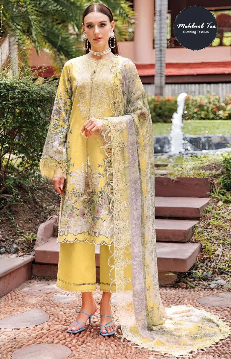 Mehboob Tex 1685 Cotton Dupatta Cotton Print Embroidery Pakistani Suits