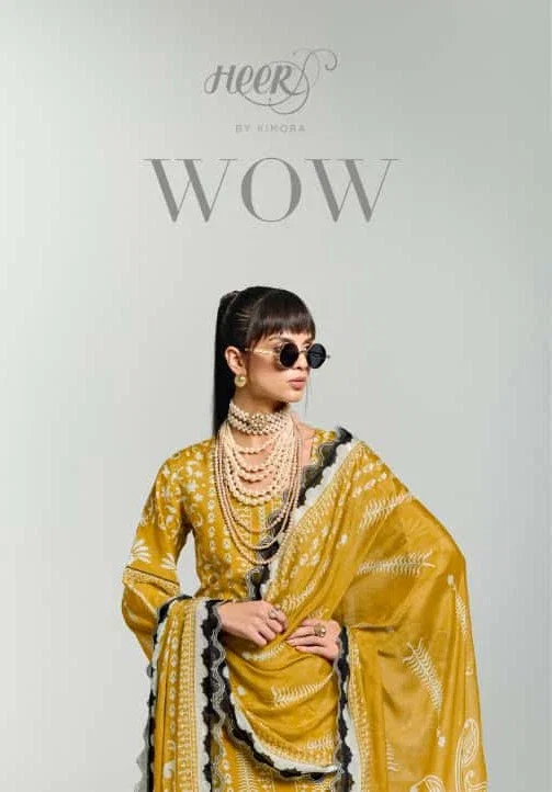 Kimora Heer Wow Muslin Digital Print Embriodered Designer Salwar Kameez