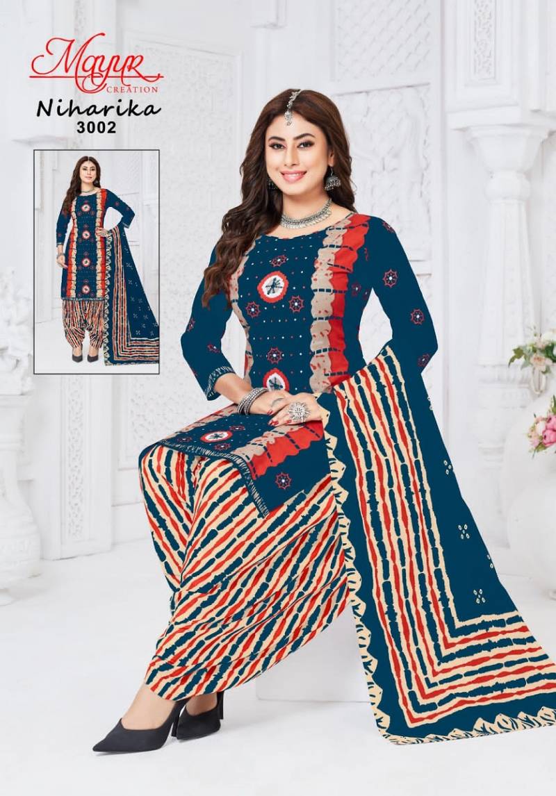 Mayur Niharika Vol 3 Pure Cotton Printed Bandhani Dress Material
