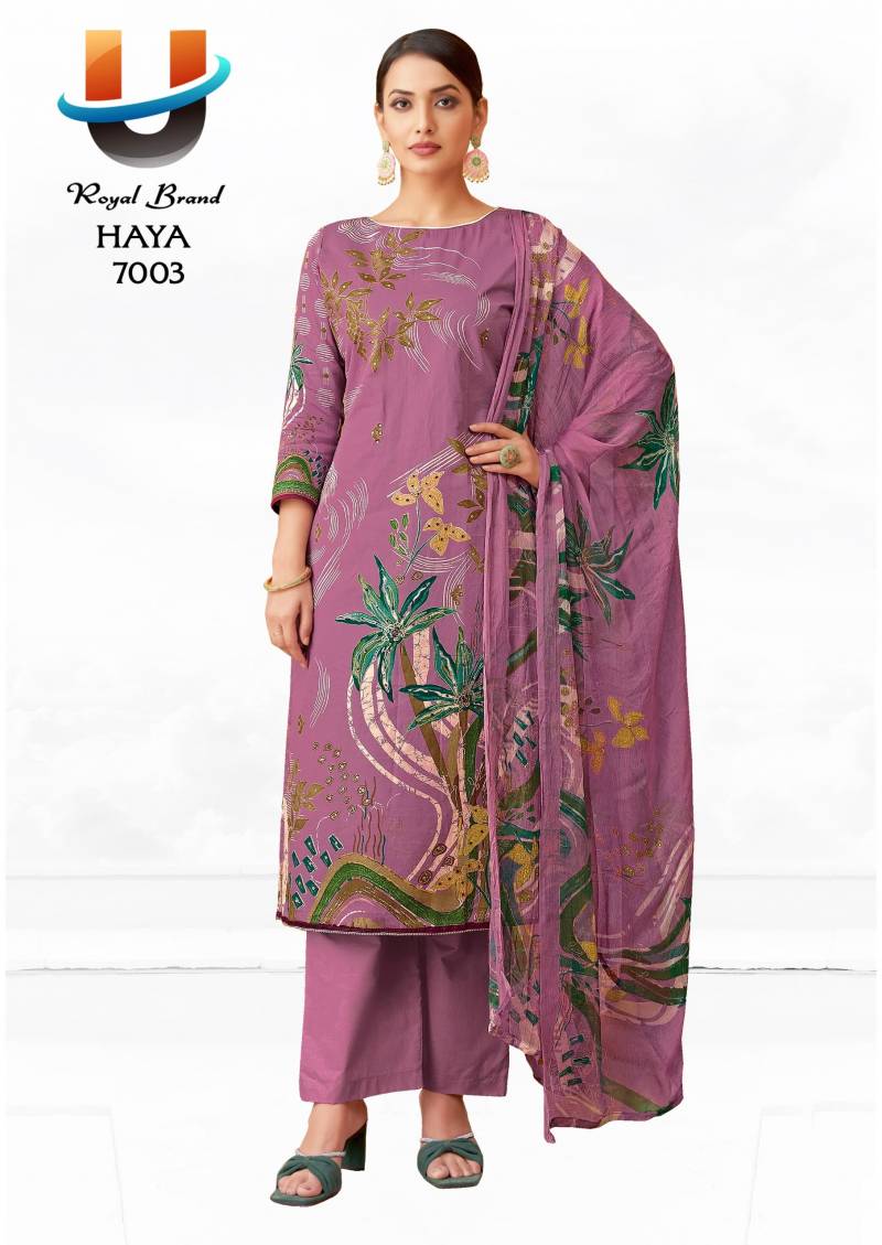 Royal Haya Vol 7 Soft Cotton Printed Dress Material Collection