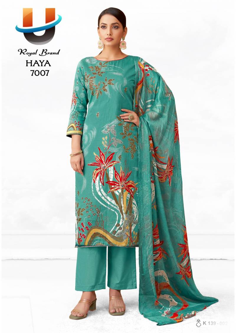 Royal Haya Vol 7 Soft Cotton Printed Dress Material Collection