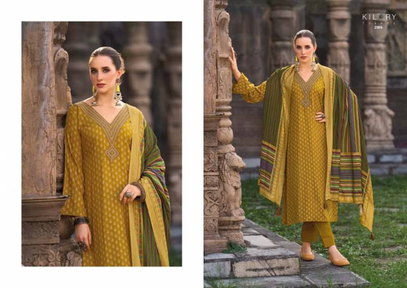Kilory Tarannum Viscose Pashmina Digital Foil Print Designer Salwar Kameez