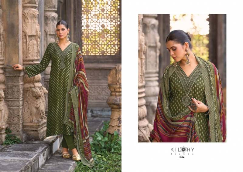 Kilory Tarannum Viscose Pashmina Digital Foil Print Designer Salwar Kameez