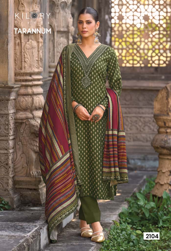 Kilory Tarannum Viscose Pashmina Digital Foil Print Designer Salwar Kameez