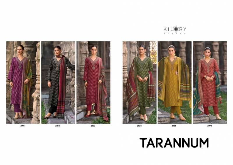 Kilory Tarannum Viscose Pashmina Digital Foil Print Designer Salwar Kameez