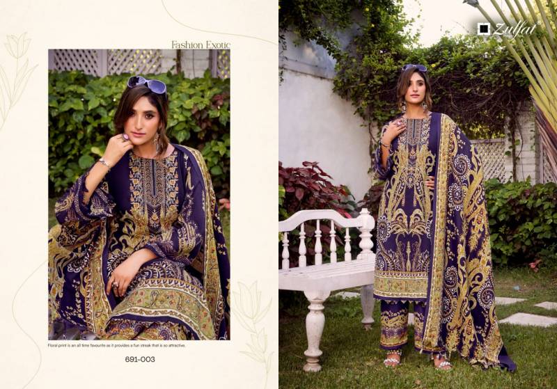 Zulfat Jannat Woollen Pashmina Embroidered Work Dress Material Collection