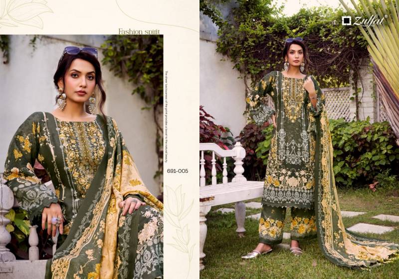 Zulfat Jannat Woollen Pashmina Embroidered Work Dress Material Collection