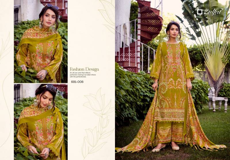 Zulfat Jannat Woollen Pashmina Embroidered Work Dress Material Collection