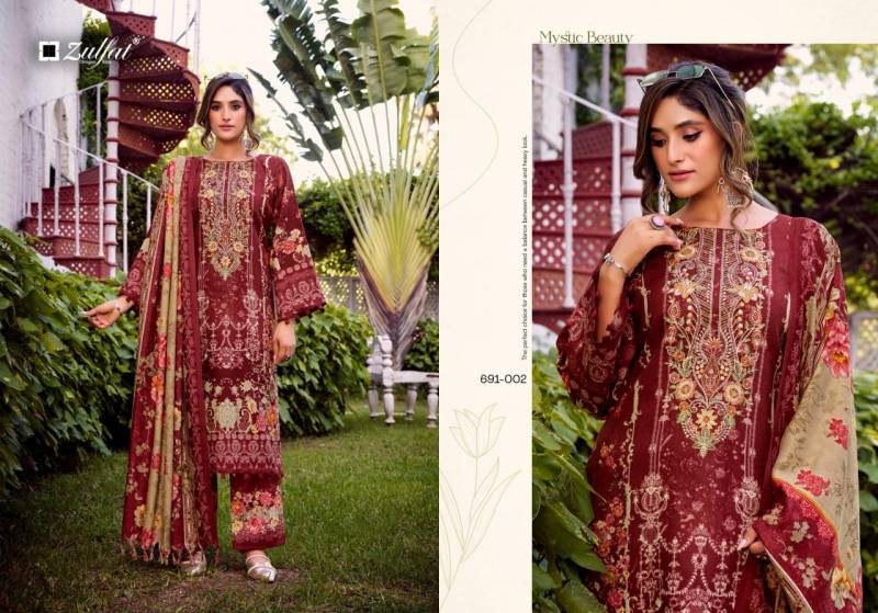 Zulfat Jannat Woollen Pashmina Embroidered Work Dress Material Collection
