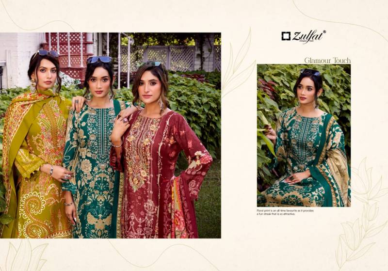 Zulfat Jannat Woollen Pashmina Embroidered Work Dress Material Collection