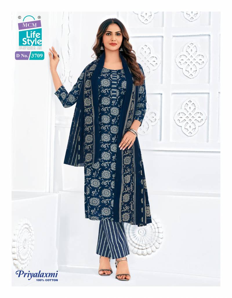 Mcm Priyalaxmi Vol 37 Cotton Printed Dress Material