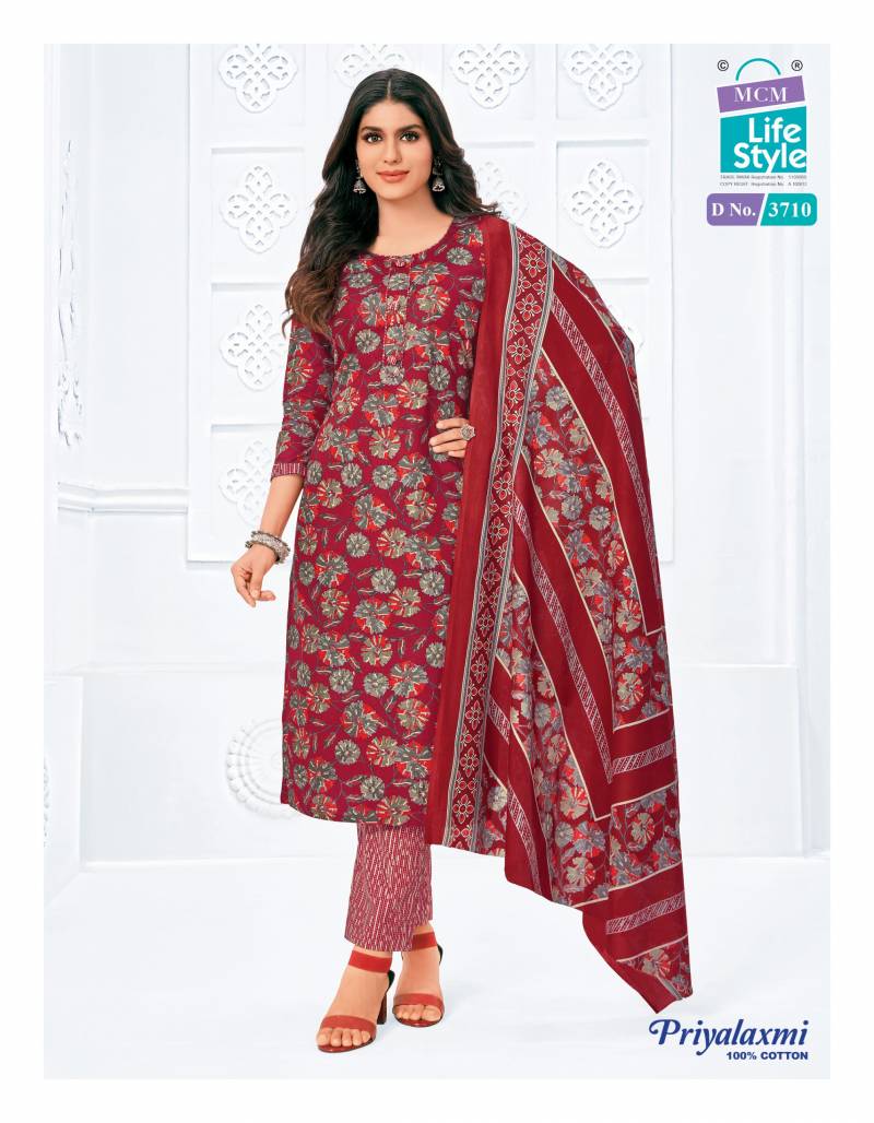 Mcm Priyalaxmi Vol 37 Cotton Printed Dress Material