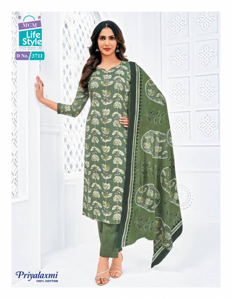 Mcm Priyalaxmi Vol 37 Cotton Printed Dress Material